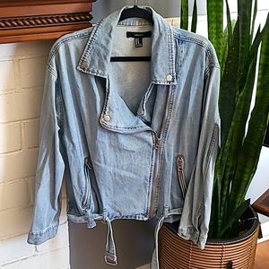 DENIM MOTO JACKET